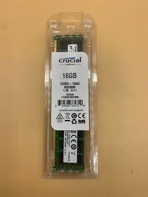 Crucial CT204872BB160B PC3-12800R DDR3 1600 16GB ECC REG 2RX4 (for Server ONLY) - Image 1 of 2