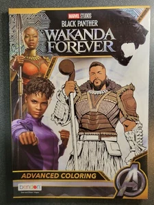 Marvel Studios Coloring Book Black Panther Wakanda Forever 40 Pages Advanced - Imagen 1 de 23