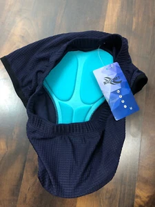Nooyme bikini bottoms navy blue sz M NWT-with padding Ss32 - Picture 1 of 8