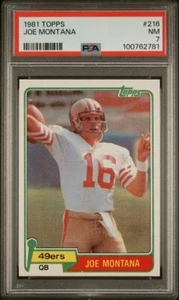 1981 Topps #216 Joe Montana (RC) PSA 7 - Picture 1 of 2