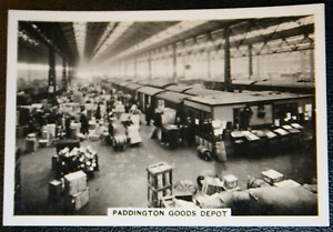 PADDINGTON GOODS DEPOT  Great Western Railway  Vintage 1930's Card  XC15M
