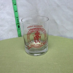 CENTRAL CATHOLIC HIGH SCHOOL Ohio drinking glass Toledo cup 75th Anniversary - Picture 1 of 2