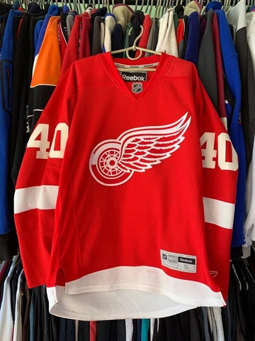 DETROIT RED WINGS HOCKEY NHL #40 ZETTERBERG JERSEY T-SHIRT MEN'S SIZE S Cover