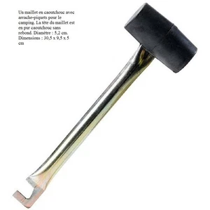 Maillet Caoutchouc arrache piquet   --   CAO CAMPING - Imagen 1 de 1