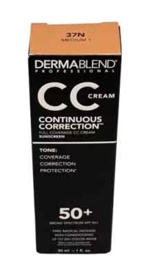 Dermablend профессиональный крем для непрерывной коррекции CC SPF50+ 37N средний 1–1 унция - Изображение 1 из 4