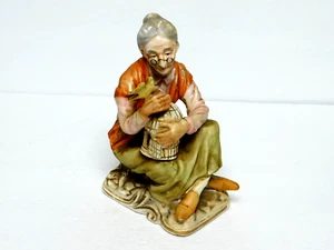 Figura Dama con Jaula de Pájaros y Pájaros 7" Alto Norleans De Colección Japón Ex. De colección. Estado. - Imagen 1 de 5