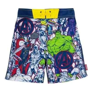 Disney Avengers Swim Trunks Disney Store Shorts Swim NWT Size 7-8 Marvel Heroe - Picture 1 of 3