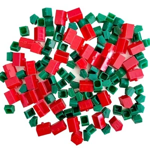 Monopoly Game Pieces Vintage Lot Of 127 Houses Hotels Multiple Sets E56 - Picture 1 of 3
