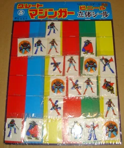 TOEI STICKERS GREAT MAZINGER-VENUS A-ANKOKU DAISHOGUN STICKERS 3D JAPAN ANNI '70 - Picture 1 of 7