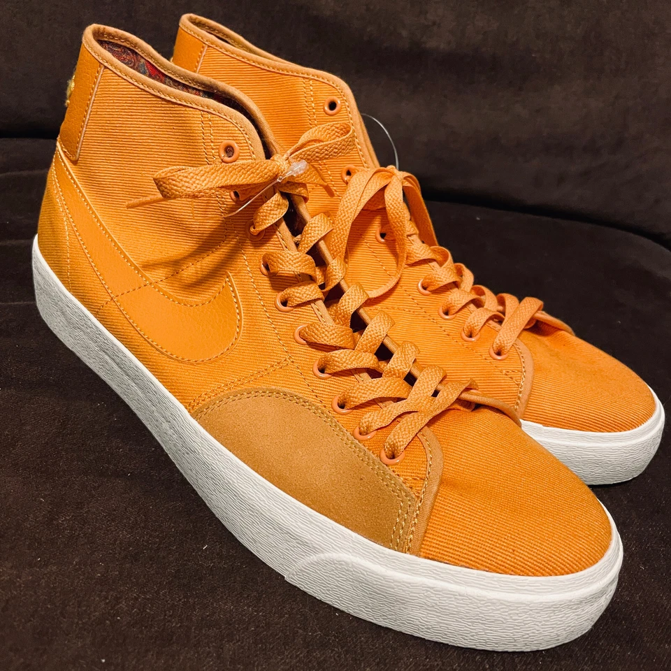 Nike SB Blazer Court Mid Premium Light Curry DH7479-700 Hombres 12 EE. UU. 46 Naranja Foto 1 de 4