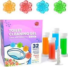 Fresh Flower Toilet Bowl Cleaner Gel StampStops Limescale and Stains ,32 Stamps
