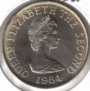 1988 Jersey Brilliant Uncirculated 10p QEII & Saint Martin Coin! - Picture 1 of 2