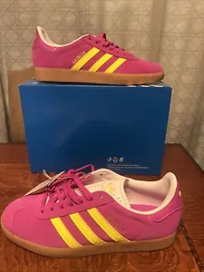 Adidas Originals Gazelle Viola Burst Giallo Solare JI1373 Donna Taglia 6.5 Nuove - Foto 1 di 6