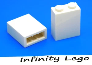 12 LEGO Ladrillo Blanco 1 x 2 x 2 Pared Interior Soporte para Pernos (3245) 12 Piezas - Imagen 1 de 1