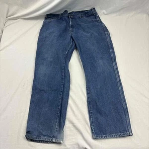 Dickies Carpenter Mens Straight Fit Jeans Blue Medium Wash Classic Rise 40X32 - Picture 1 of 12