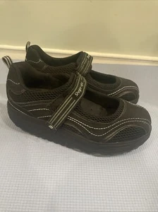 Zapatos Skechers para mujer 7 negros Shape Ups Mary Jane Sketchers atléticos caminar - Imagen 1 de 9