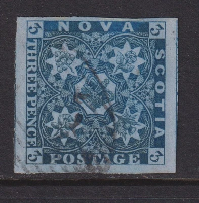 Nova Scotia 1851 SG 3 CANC VF - Image 1 of 2