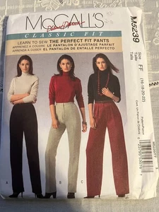 McCall's M5239 Perfect Fit Pants  FF 16-18-20-22 UNCUT Sewing Pattern - Picture 1 of 4