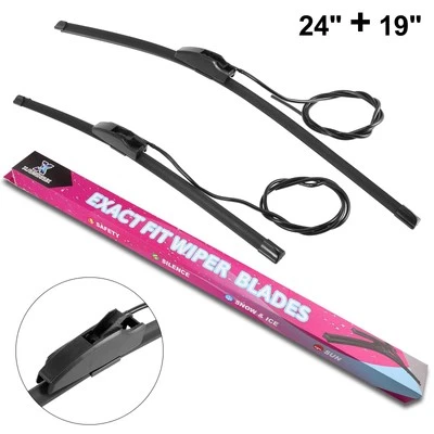 Par de limpiaparabrisas delantero para Jaguar S-Type 2001-2008 24 pulgadas + 19 pulgadas Foto 1 de 4