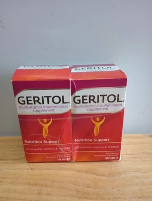 (Pack of 2)-Geritol Vitamins Multivitamin & Mineral Supplement 100 Tablets Each - Imagem 1 de 4