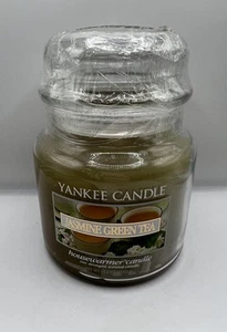 Yankee Duft Housewarmer Green Candle Medium Jar 14,5oz 411g Jasmin Grüntee - Bild 1 von 4