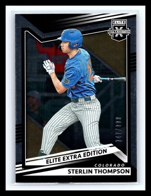 2022 Panini Elite Extra Edition - Sterlin Thompson #31 RC / 999 - Image 1 of 2