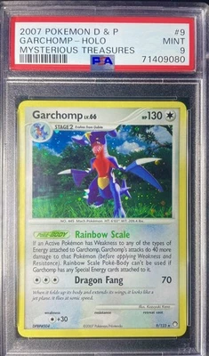 Garchomp 9/123 Mysterious Treasures Holo Pokémon 2007 PSA 9 - Image 1 of 2