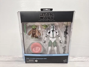 Hasbro Star Wars The Black Series Yoda & Clone Commander Gree - Brandneu - Bild 1 von 9