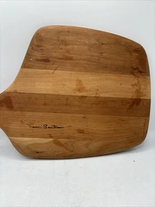 Tagliere vintage intagliato a mano metà secolo firmato Dean Santner - Foto 1 di 6