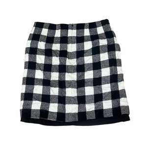Minifalda negra a cuadros Talbots para mujer talla 6 informal otoño - Imagen 1 de 10