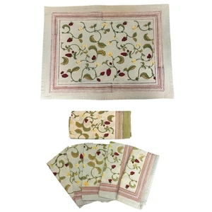 Couleur Nature by Bruno Lamy Erdbeere 6 Servietten & 9 Tischsets Set - 15 Teile - Bild 1 von 13