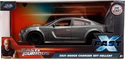 FAST FURIOUS Modello Auto 2021 DODGE CHARGER SRT HELLCAT Scala 1/24 JADA Toys - Immagine 1 di 4