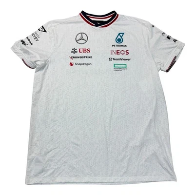 AMG Petronas T-Shirt Top Formule 1 Team Col Rond Blanc Homme XL - Photo 1/4