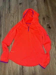 Nike Pro Kapuzenpullover Mädchen Jugend Medium orange und lila - Bild 1 von 7