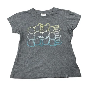 Girls size 8, Adidas, grey marle cotton tee / top, GUC - Picture 1 of 6