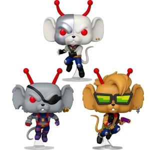 FUNKO POP! ANIMATION  BIKER MICE FROM MARS BUNDLE OF 3 VINNIE, THROTTLE & MODO - Picture 1 of 16
