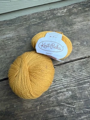 Paleta Selecciones Tejidas 100% Lana Hilo Mostaza #0633 DOS 50g/231yds Lote 4152 Foto 1 de 3