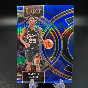 2023-24 Panini Select Premier Blue Prizm Marcus Sasser RC #114 Detroit Pistons - Picture 1 of 2