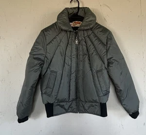 Giubbotto bomber piumino vintage comodo verde USA usato in ottime condizioni trapuntato - Foto 1 di 10