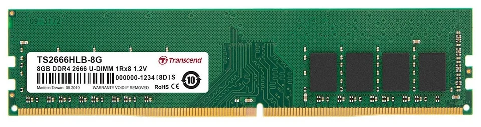 TRANSCEND RAM DDR4 8GB 2666MHZ PC4-21300 TS2666HLB-8G - Immagine 1 di 1