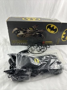 DC Batman Batmobile Telephone 1990 Columbia Opened W Original Box - Picture 1 of 12