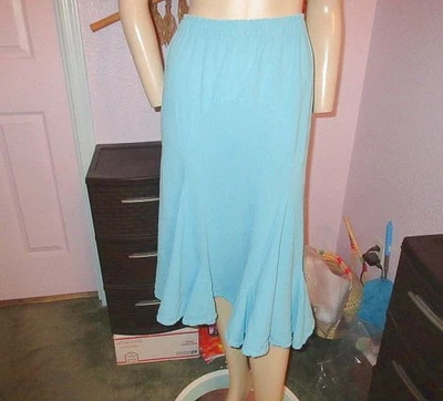 Falda Sirena Oh My Gauze L XL 2 Volantes Acampanada Costera Informal Resort Foto 1 de 4