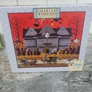 Charles Wysocki Halloween Hexengebräu Puzzle versiegelt New Old Stock 1000 - Bild 1 von 3