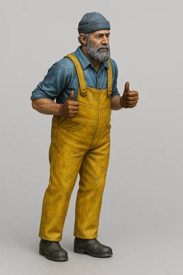 TC29C Scale Model Ship Crew Deckhand – Wool Cap - Image 1 of 4