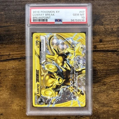 2016 Pokemon Luxray BREAK 47/122 Breakpoint PSA 10 GEM MINT - Image 1 of 2