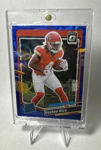 Rashee Rice 2023 Donruss Rated Rookie Optic Preview Blue Scope Prizm RC - Picture 1 of 1