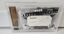 Irene Worth 2011 Famous Fabrics Ink Hooray For Hollywood Autograph 1/1
