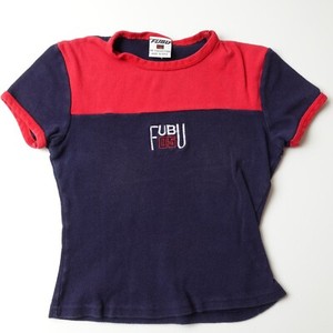 Vintage 90s FUBU 05 Official Womens Cropped Top XS FIT Small Tag MADE IN USA