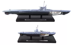 Batch of 2 Submarines WW2 U-boot 1:350 Atlas Military Die Cast ship LSM2 - Picture 1 of 4