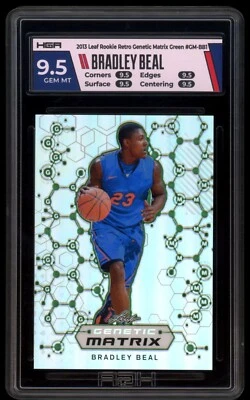 2013 Leaf Retro Rookie BRADLEY BEAL Green Matrix Refractor RC SP/50 - HGA 9.5 GM - Image 1 of 2